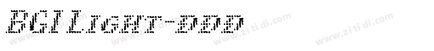 BGI Light字体转换 BGI Light字体转换